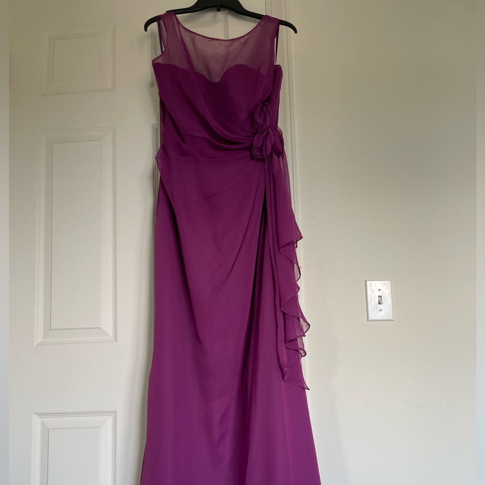 Purple evening gown